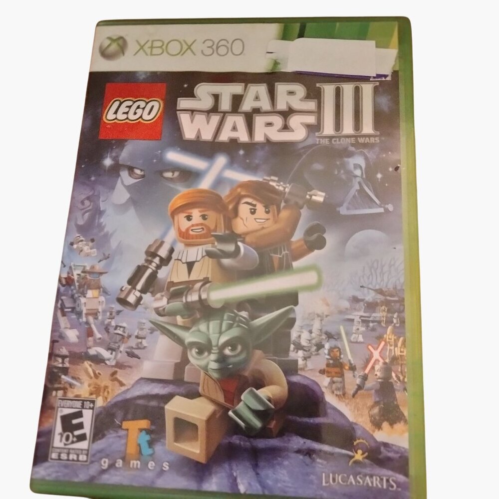 Lego Star Wars III The Clone Wars Xbox 360 Game Case